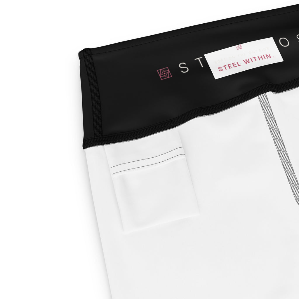 STEELROSE Steel Within High-Waist Leggings, waistband detail