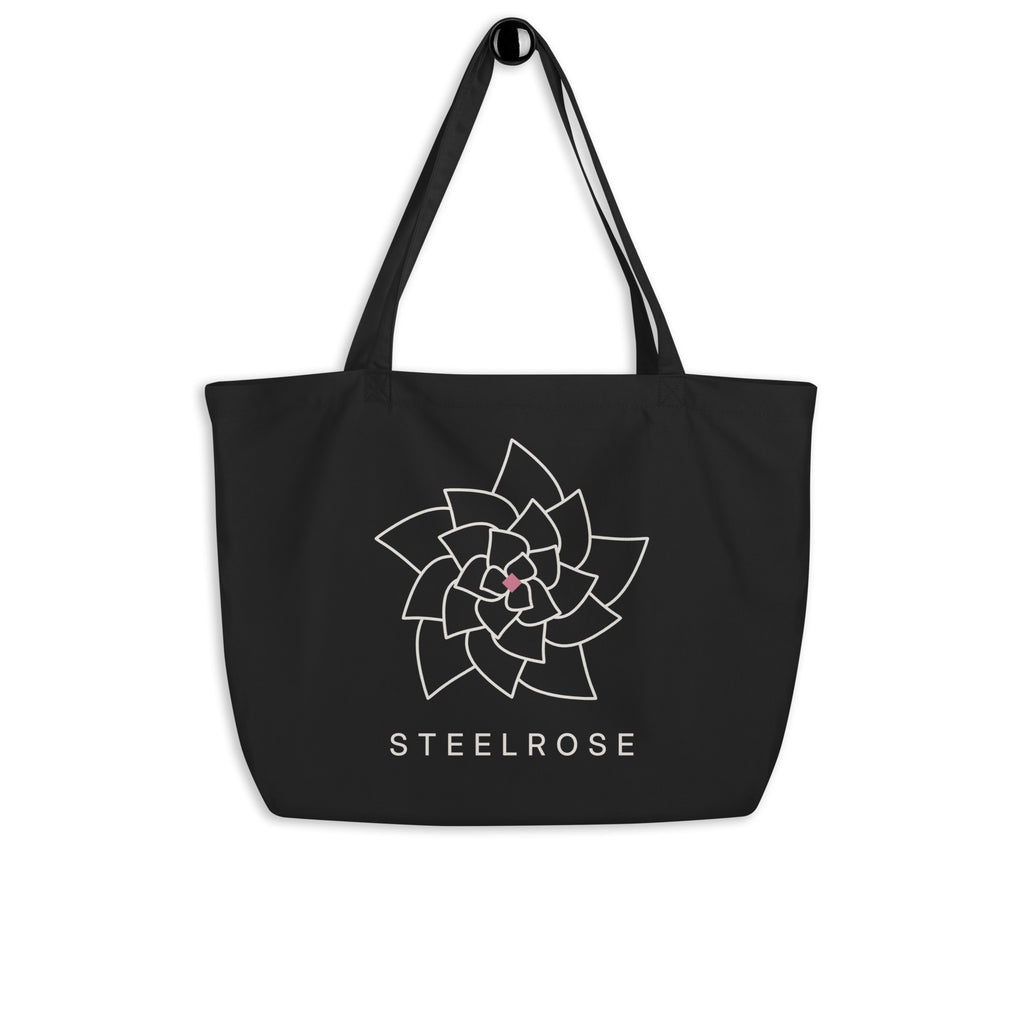 STEELROSE Iron Rose Tote bag in black, carried