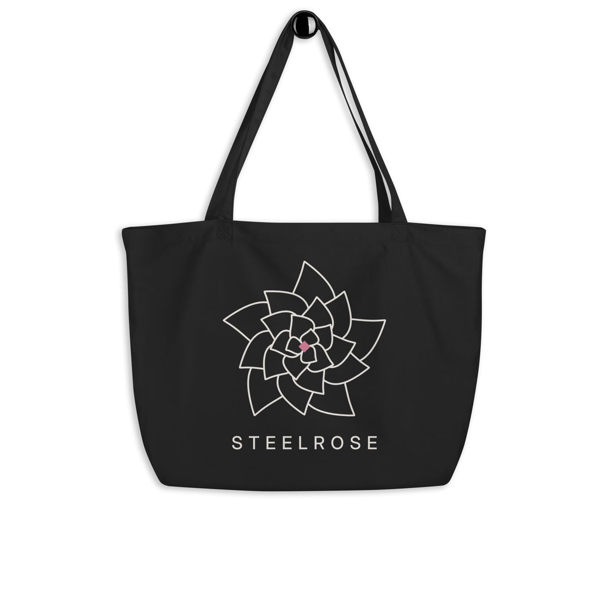 STEELROSE Iron Rose Tote bag in black, carried