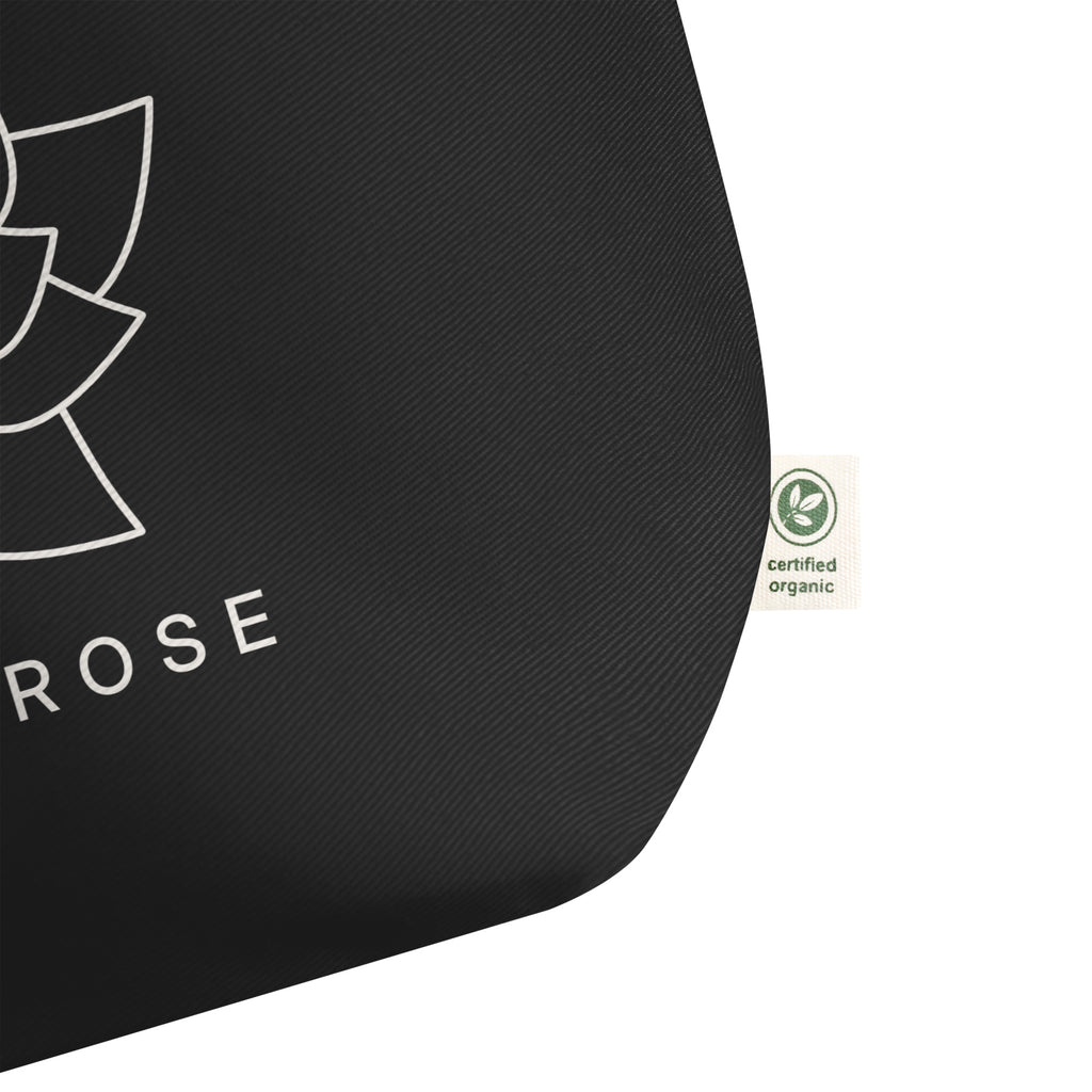 STEELROSE Iron Rose Tote bag, close-up of the print